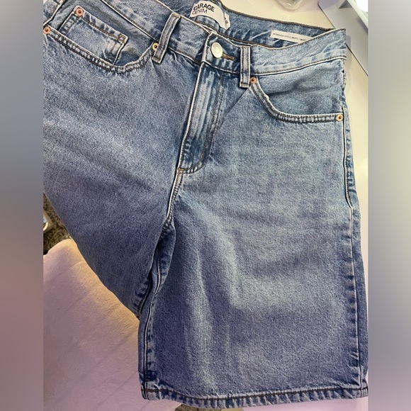 Garage Denim Blue Jean Shorts - Picture 1 of 3
